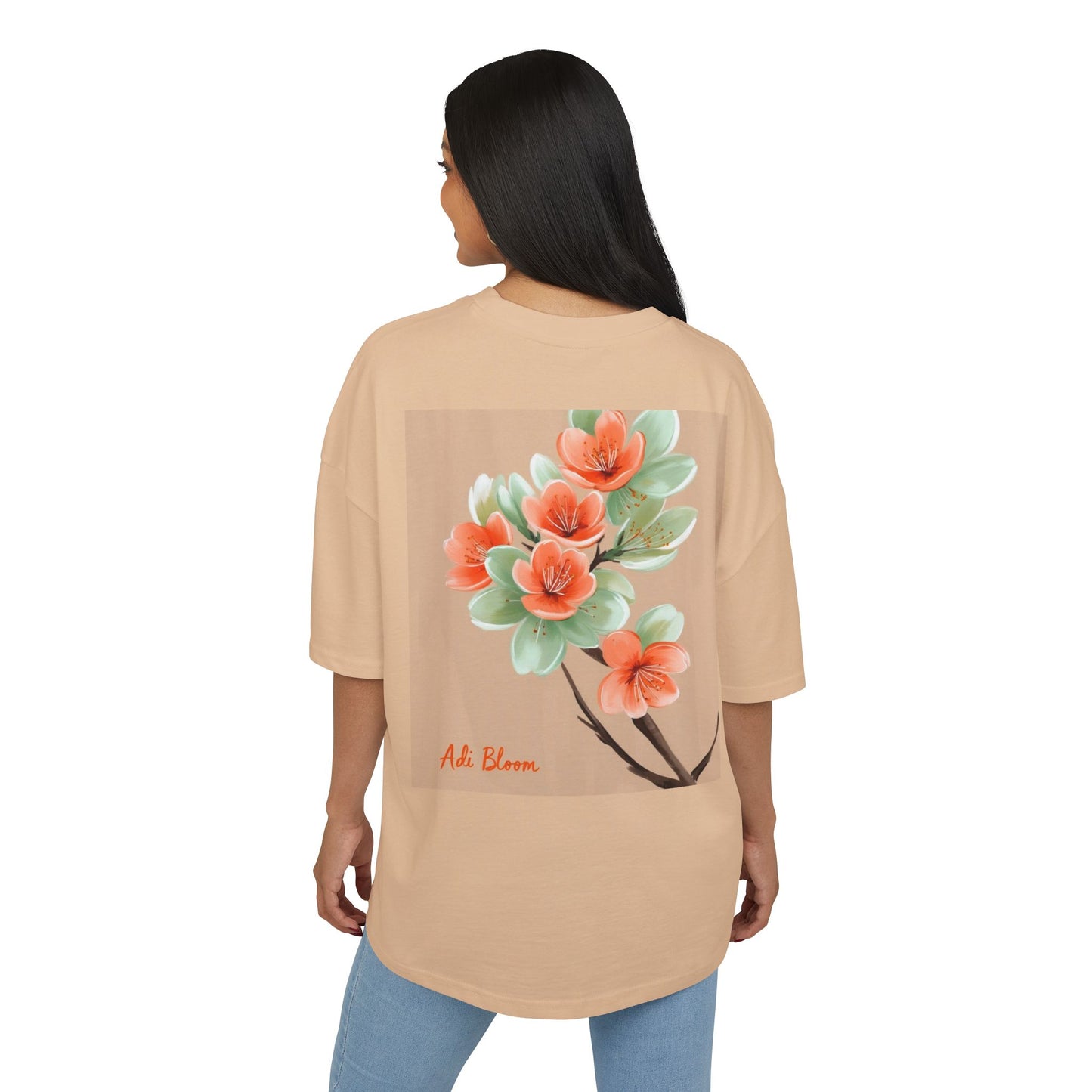 T-shirt unisex in cotone con motivo floreale - Design vivace con fiori