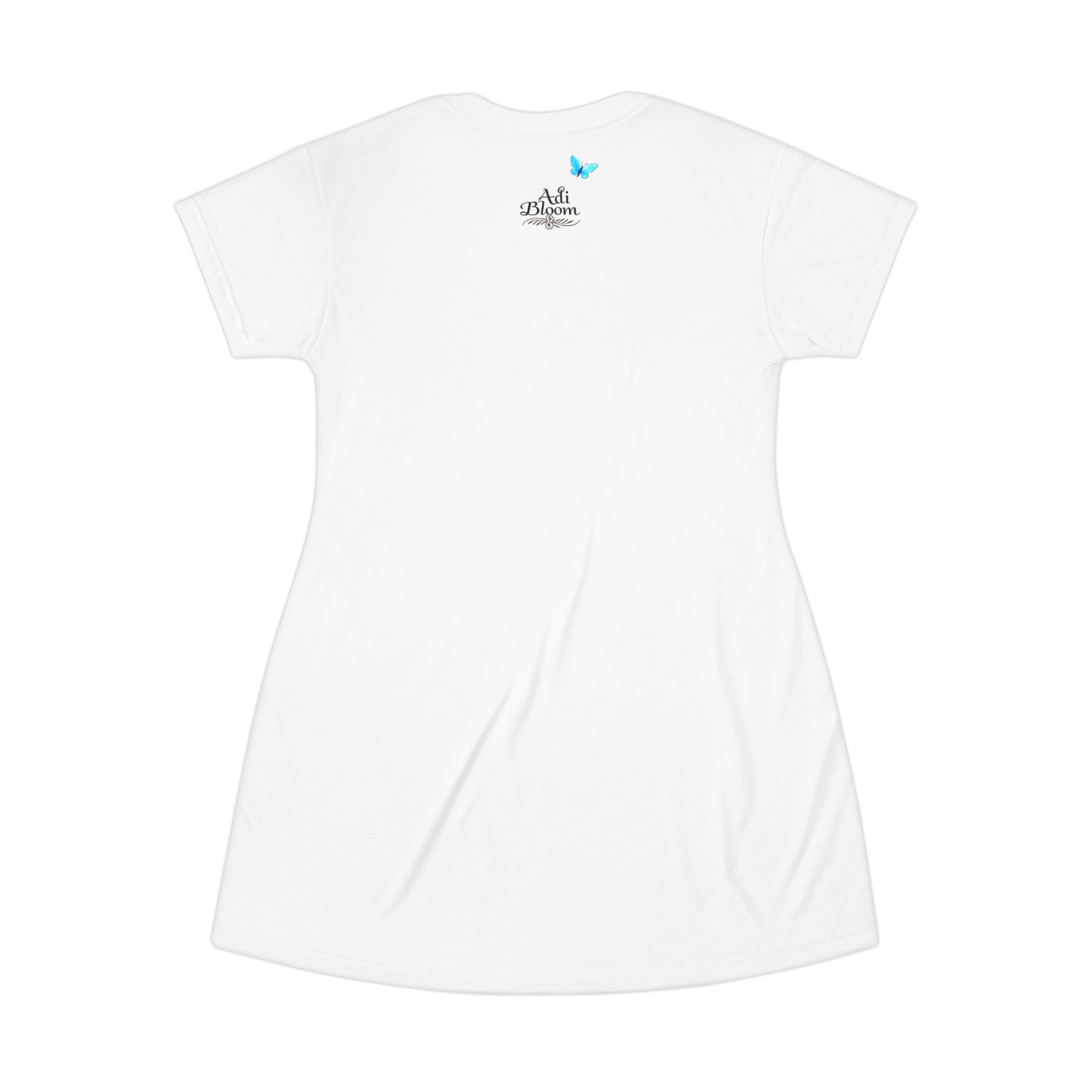 Abito T-shirt con stampa a farfalla - Atmosfere estive casual per gli amanti della natura