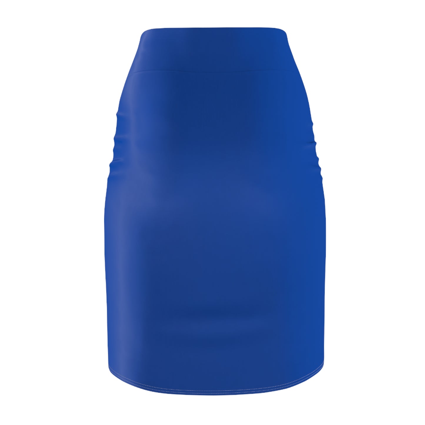 Gonna a tubino elegante con stampa floreale da donna - Blu